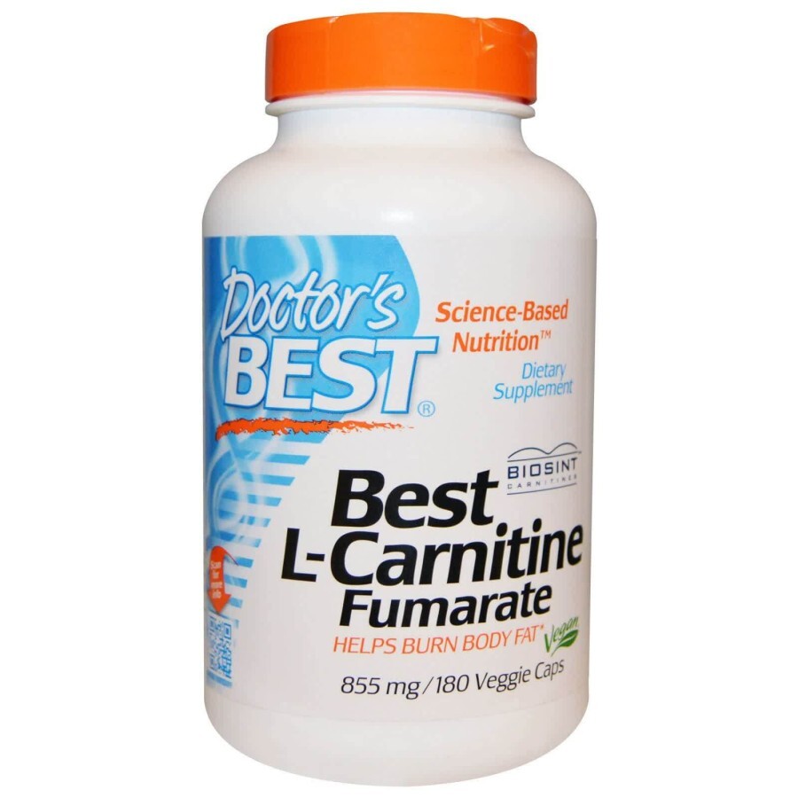 L-Карнітин Фумарат 855 мг Biosint Doctor's Best 180 гелевих капсул: ціни та характеристики