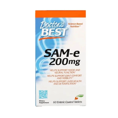 SAM-e (S-Аденозілметіонін) 200мг Doctor's Best 60 таблеток: ціни та характеристики