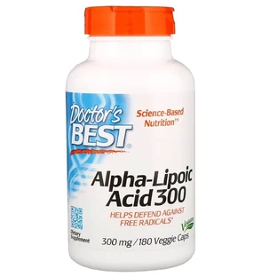 Альфа-ліпоєва кислота 300 мг Alpha-Lipoic Acid Doctor's Best 180 капсул