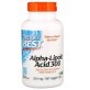 Альфа-ліпоєва кислота 300 мг Alpha-Lipoic Acid Doctor&#39;s Best 180 капсул
