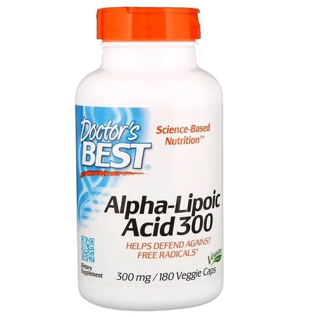 Альфа-ліпоєва кислота 300 мг Alpha-Lipoic Acid Doctor's Best 180 капсул: ціни та характеристики