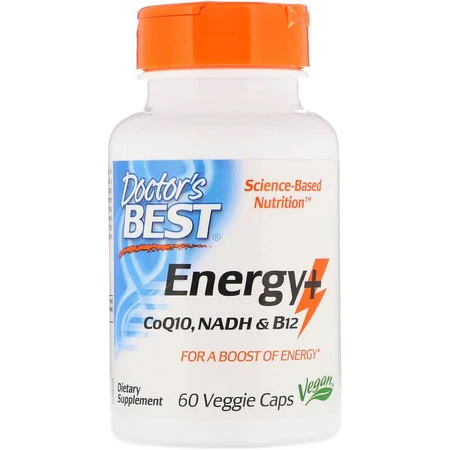 Комплекс для поддержки энергии Energy+ CoQ10 NADH & B12 Doctor's Best 60 капсул: цены и характеристики