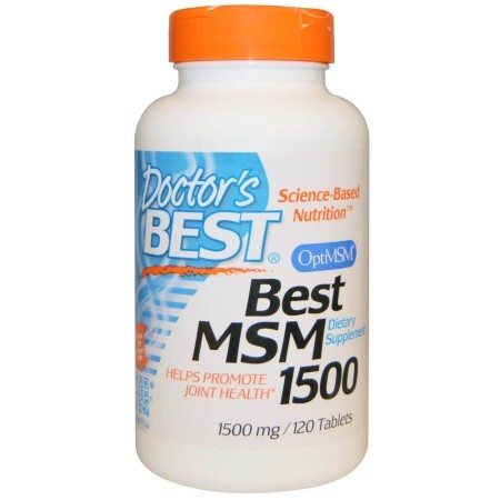 МСМ (метилсульфонілметан) 1500 OptiMSM Doctor's Best 120 таблеток