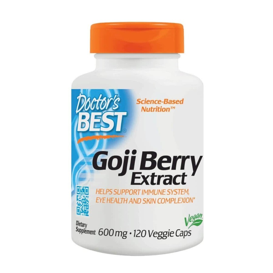 Ягоди Годжі Goji Berry Extract Doctor's Best 600 мг 120 капсул: ціни та характеристики
