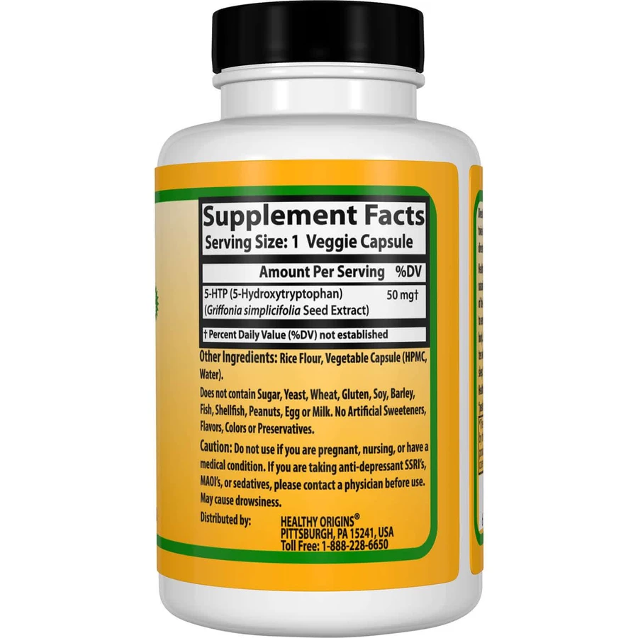5-HTP (Гідрокситриптофан) 50 мг Healthy Origins 60 гелевих капсул: ціни та характеристики