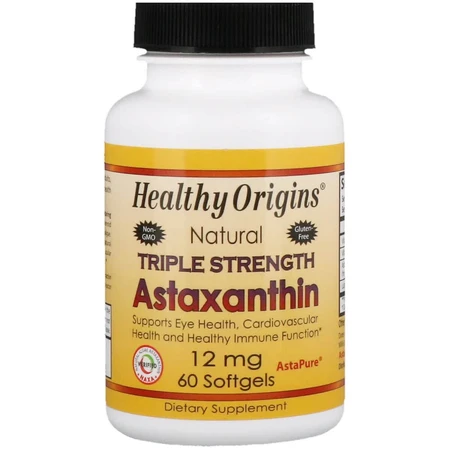 Астаксантин Astaxanthin (Complex) AstaPure Healthy Origins 12 мг 60 капсул: ціни та характеристики