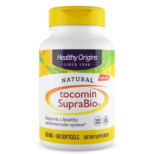 Комплекс для підтримки серця 50 мг Tocomin SupraBio Healthy Origins 60 желатинових капсул