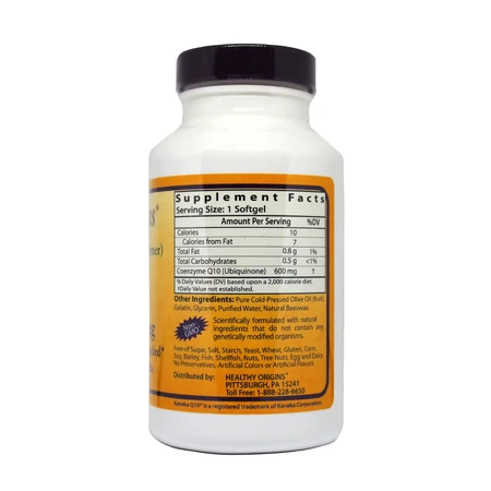 Коензим Q10 600 мг Healthy Origins 60 желатинових капсул: ціни та характеристики