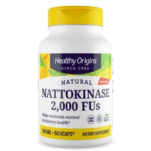 Наттокіназа 100мг Healthy Origins 60 гелевих капсул