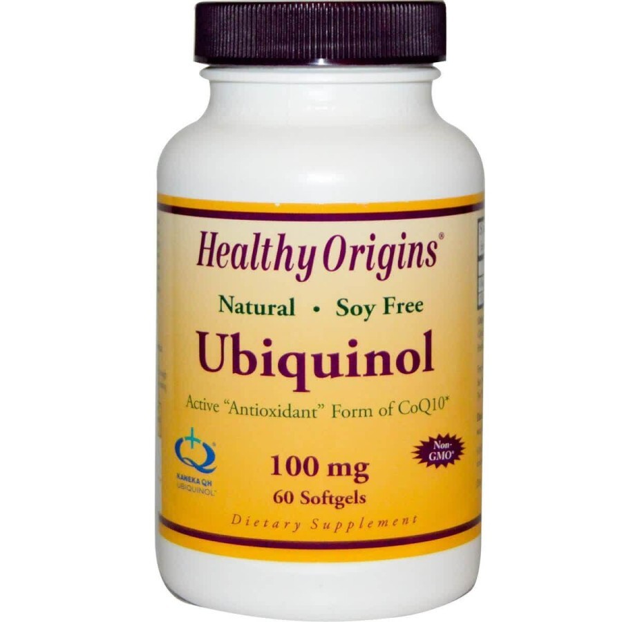 Убіхінол Ubiquinol Healthy Origins 100 мг 30 желатинових капсул: ціни та характеристики