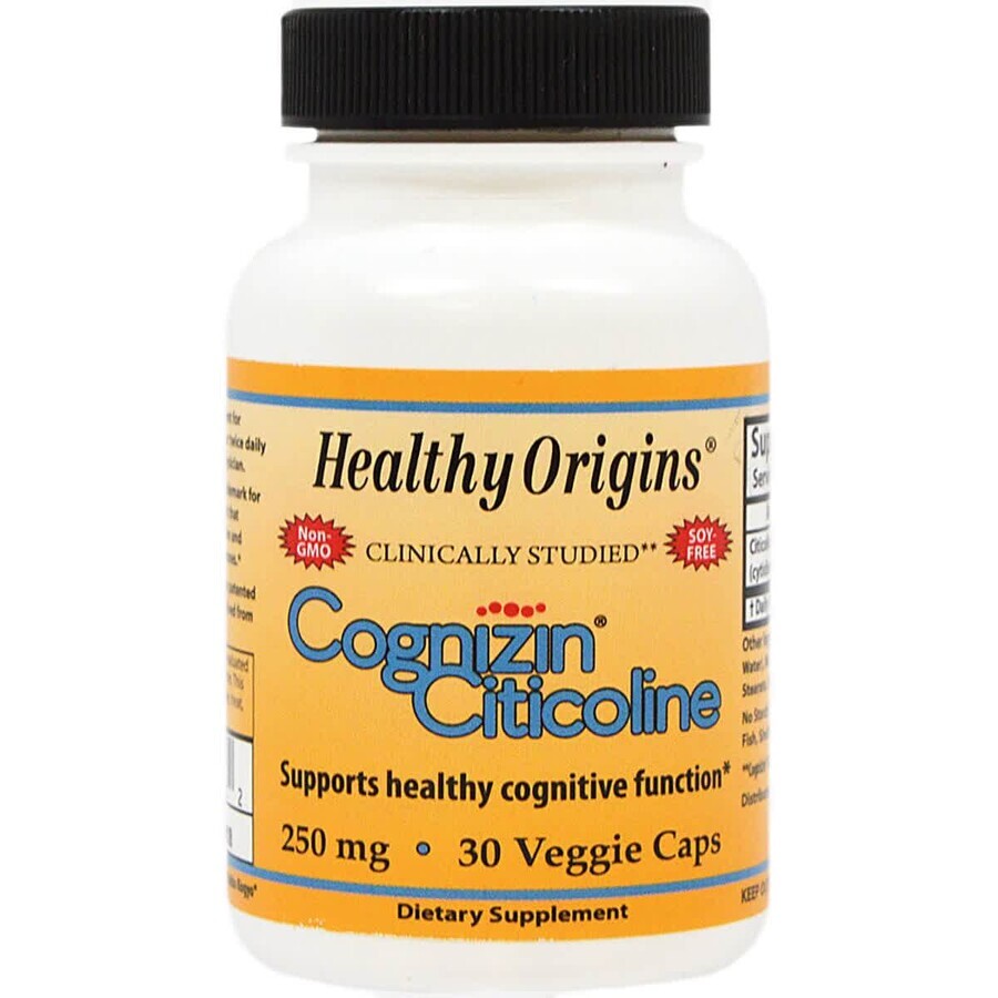 Цитиколин 250 мг Cognizin Healthy Origins 30 вегетарианских капсул: цены и характеристики
