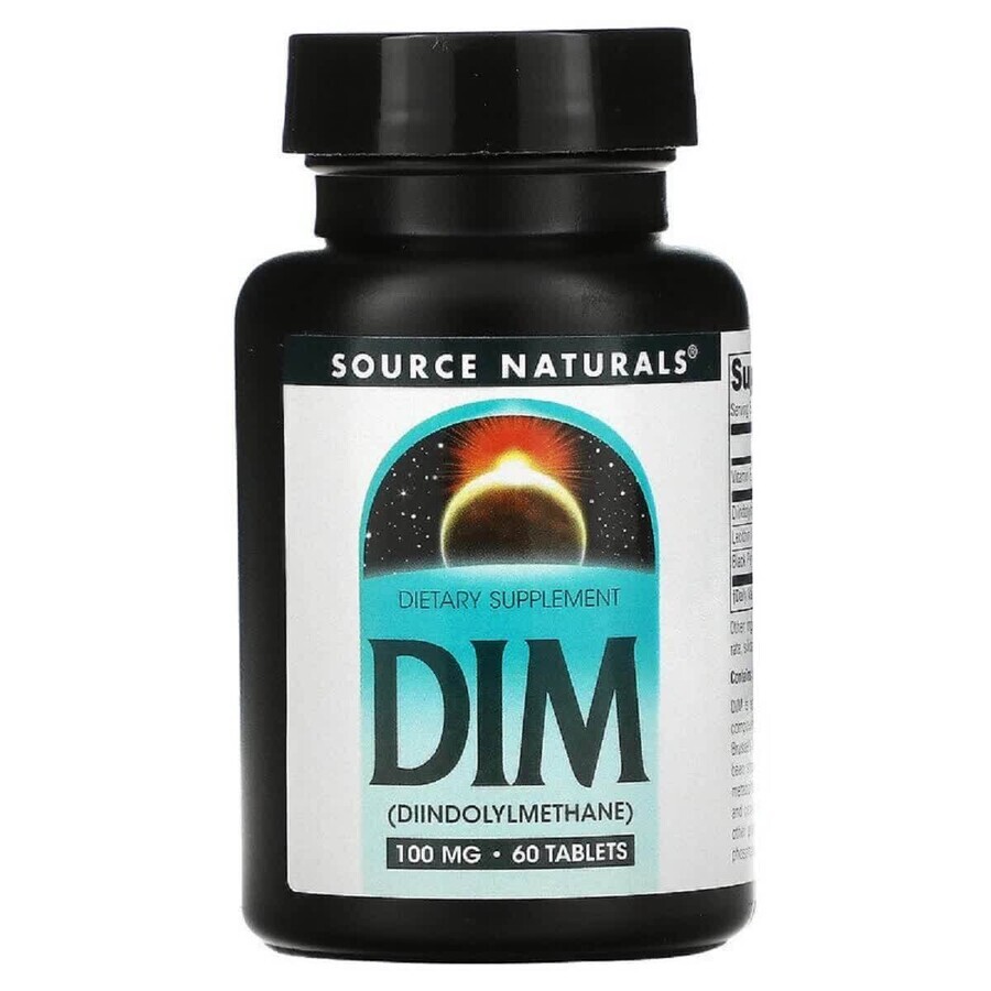 DIM (дииндолилметан) 100 мг Source Naturals 60 таблеток: цены и характеристики
