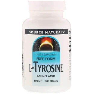 L-Тирозин 500 мг L-Tyrosine Source Naturals 100 таблеток