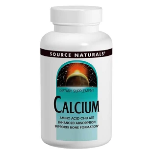 Кальцій в амінокислотному хелаті Source Naturals 100 таблеток