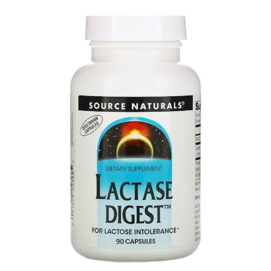 Лактаза Lactase Digest Source Naturals 90 капсул: цены и характеристики