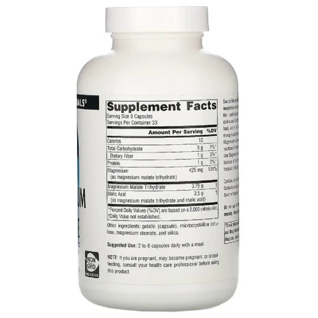 Магній малат Source Naturals Magnesium Malate 200 капсул: ціни та характеристики