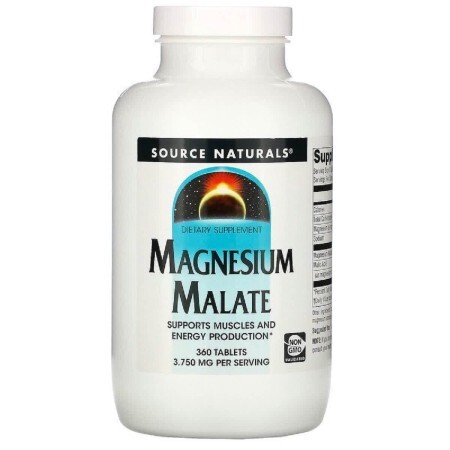 Магній малат Magnesium Malate Source Naturals 360 таблеток