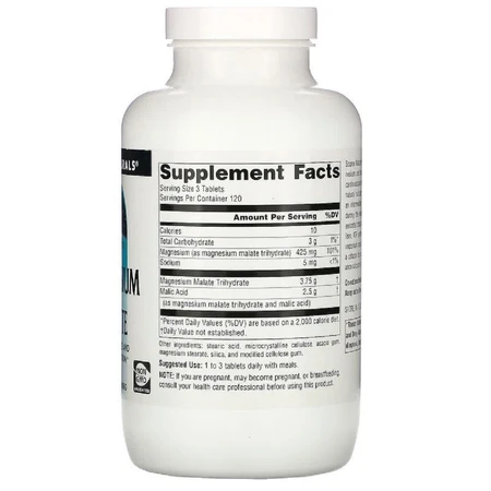 Магній малат Magnesium Malate Source Naturals 360 таблеток: ціни та характеристики