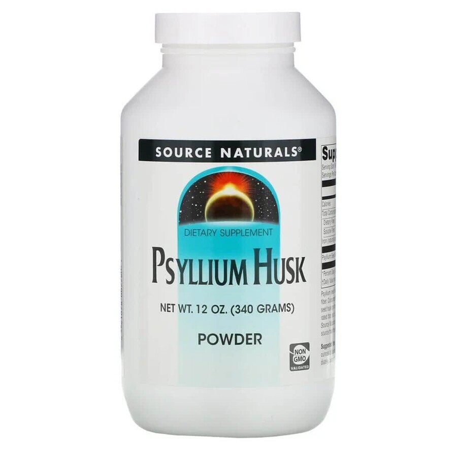 Порошок з лушпиння насіння подорожника Psyllium Husk Powder Source Naturals 340 г: ціни та характеристики