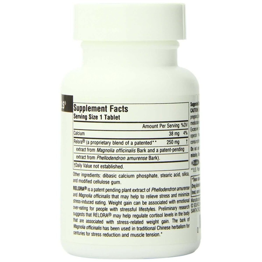 Релора 250 мг Source Naturals 45 таблеток: ціни та характеристики