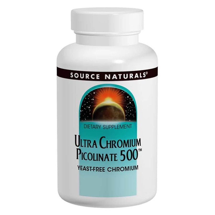 Ультра Хром Піколінат 500 мкг Source Naturals 120 таблеток: ціни та характеристики