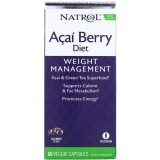 Комплекс диетические ягоды Асаи и Зеленый чай для контроля веса Natrol 60 растительных капсул 