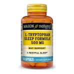 L-триптофан 500 мг Формула для сну L-Tryptophan Sleep Formula Mason Natural 60 капсул: ціни та характеристики