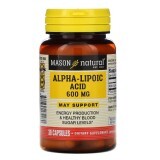Альфа-ліпоєва кислота 600 мг Alpha-Lipoic Acid Mason Natural 30 капсул