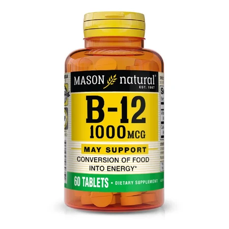 Витамин B12 1000 мкг Mason Natural 60 таблеток: цены и характеристики