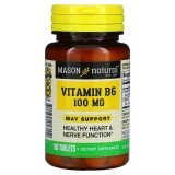 Вітамін B6 100 мг Mason Natural 100 таблеток