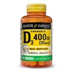 Витамин D 400 ME вкус ванили Mason Natural 100 жевательных таблеток: цены и характеристики