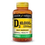Витамин D3 10000 МЕ Mason Natural 30 гелевых капсул: цены и характеристики
