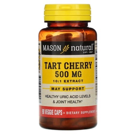 Вишневый экстракт 500 мг Tart Cherry Mason Natural 90 вегетарианских капсул