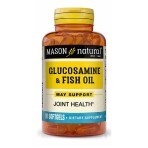 Глюкозамін і Риб'ячий жир Glucosamine & Fish Oil Mason Natural 90 гелевих капсул: ціни та характеристики