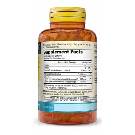 Глюкозамин и Рыбий жир Glucosamine & Fish Oil Mason Natural 90 гелевых капсул: цены и характеристики