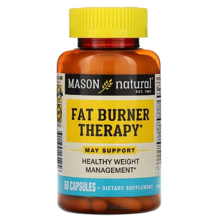 Жиросжигающая терапия Fat Burner Therapy Mason Natural 60 капсул: цены и характеристики