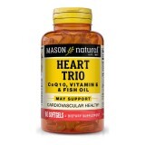 Здоровье сердца и сосудов Heart Trio CoQ10 Vitamin E & Fish Oil Mason Natural 60 гелевых капсул