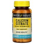 Цитрат Кальция + Витамин D3 Calcium Citrate Plus Vitamin D3 Mason Natural 60 капсул: цены и характеристики