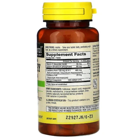 Клюква с пробиотиком Cranberry with Probiotic Mason Natural 60 таблеток: цены и характеристики