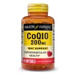 Коэнзим Q10 200 мг Co Q10 Mason Natural 30 гелевых капсул: цены и характеристики