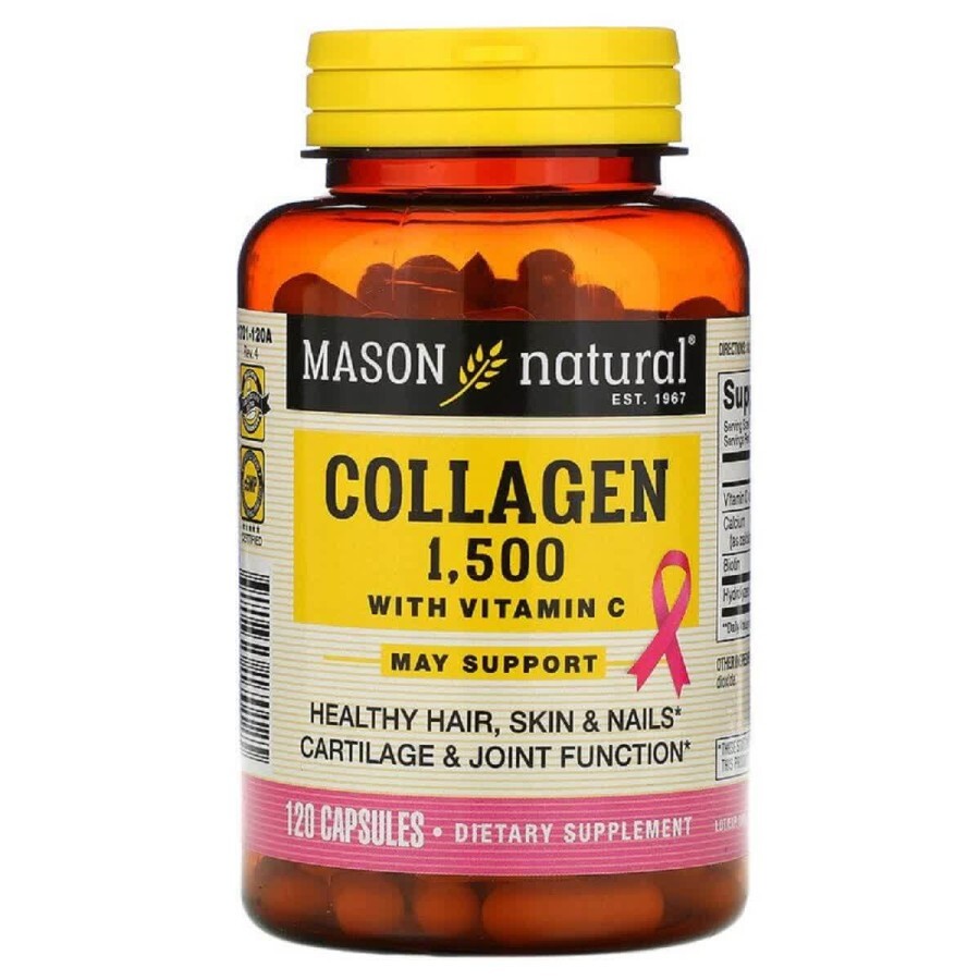 Коллаген 1500 мг Collagen Mason Natural 120 капсул : цены и характеристики