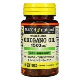 Масло Орегано 1500 мг Oregano Oil Mason Natural 90 гелевих капсул