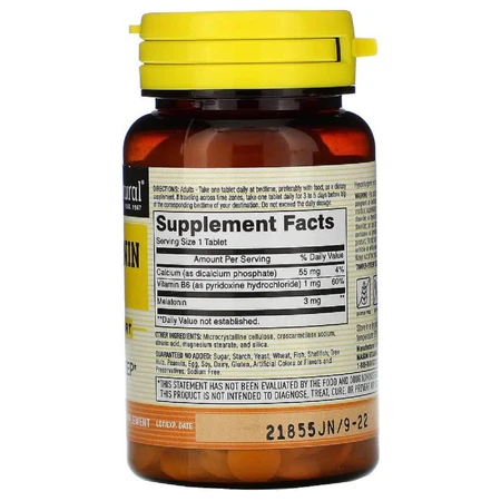 Мелатонин 3 мг Melatonin Mason Natural 60 таблеток: цены и характеристики