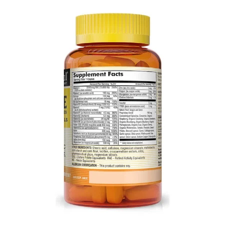 Мультивитамины с фруктами и овощами Megavite With Fruits&Veggies Multivitamin&Minerals Mason Natural 60 капсул: цены и характеристики