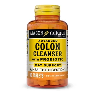 Очищення і детокс з пробіотиками Advanced Colon Cleanser With Probiotic Mason Natural 90 таблеток