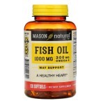 Риб'ячий жир з Омега-3 Omega-3 Fish Oil Mason Natural 120 гелевих капсул: ціни та характеристики