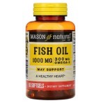 Рыбий жир с Омега-3 Omega-3 Fish Oil Mason Natural 60 гелевых капсул: цены и характеристики