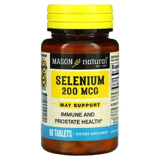 Селен 200 мкг Selenium Mason Natural 60 таблеток