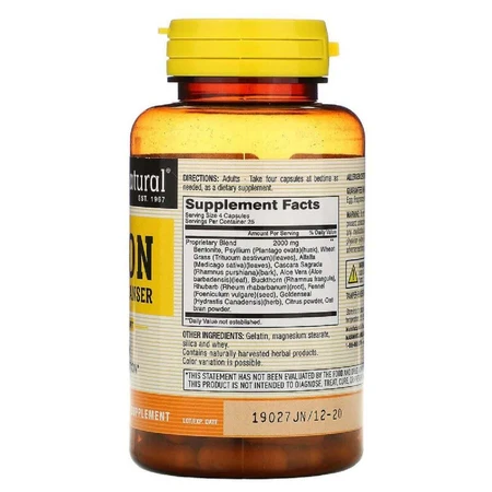 Травяная очищающая смесь для кишечника Colon Herbal Cleanser Mason Natural 100 капсул: цены и характеристики
