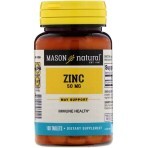 Цинк 50 мг Zinc Mason Natural 100 таблеток: ціни та характеристики